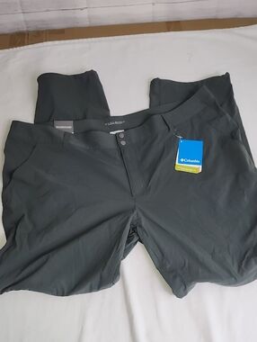 Columbia Womens 24 Long Dark Gray Outdoor Zip Leg Pants